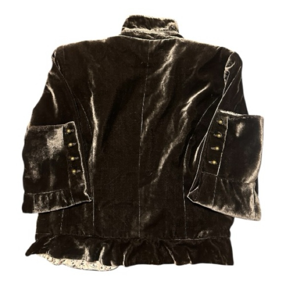 Elliott Lauren Brown Velvet Blazer - Picture 2 of 6